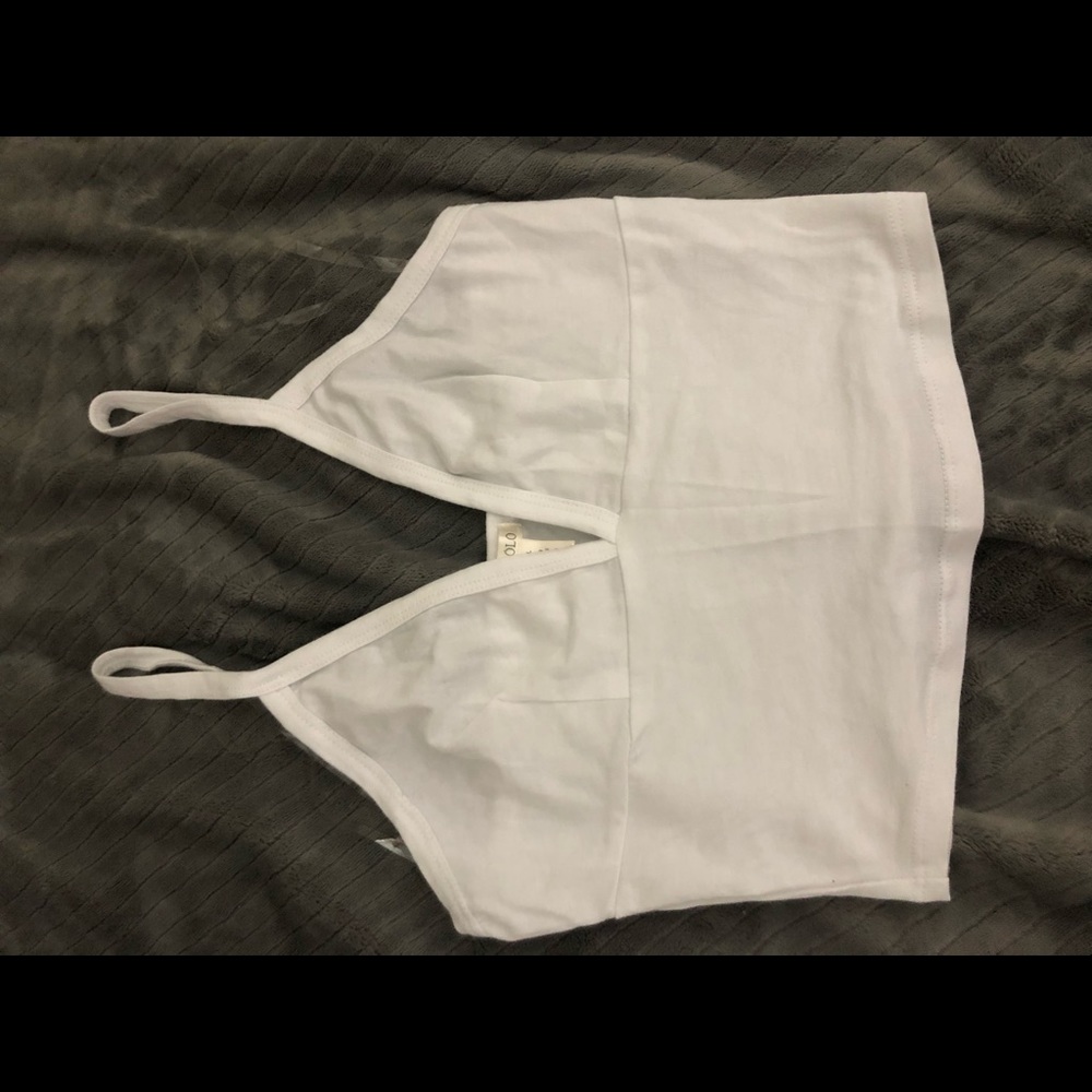 White crop top